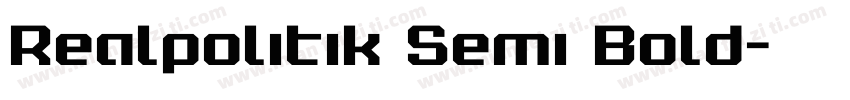 Realpolitik Semi Bold字体转换